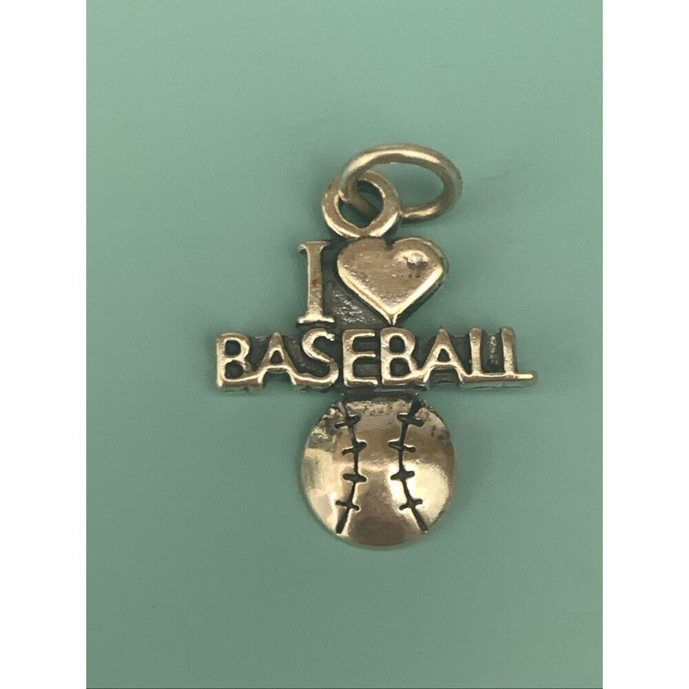 .925 I Love Baseball Sterling Silver Jewelry Charm #baseball #game